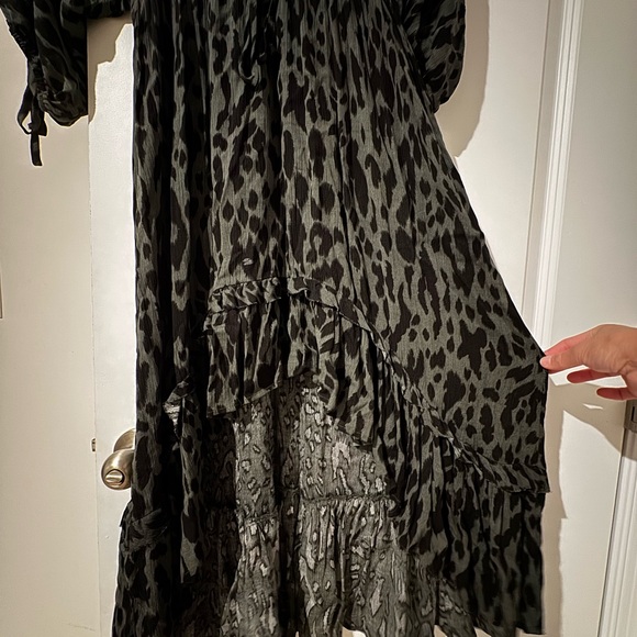 Leopard Print Ruffle Dress - Picture 4 of 5